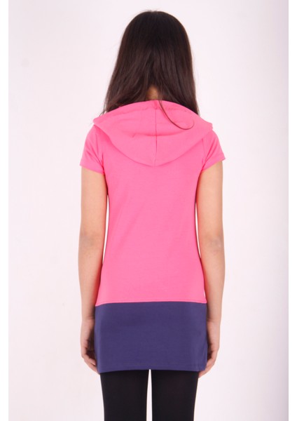 Kız Çocuk Kapüşonlu Baskılı Tişört modelleri