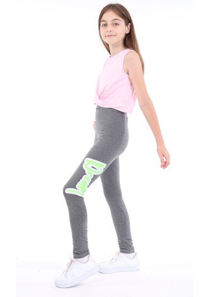 Kız Çocuk Baskılı Tayt