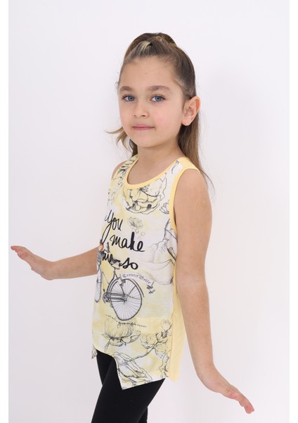 Kız Çocuk Bisiklet Baskılı Atlet fiyatları