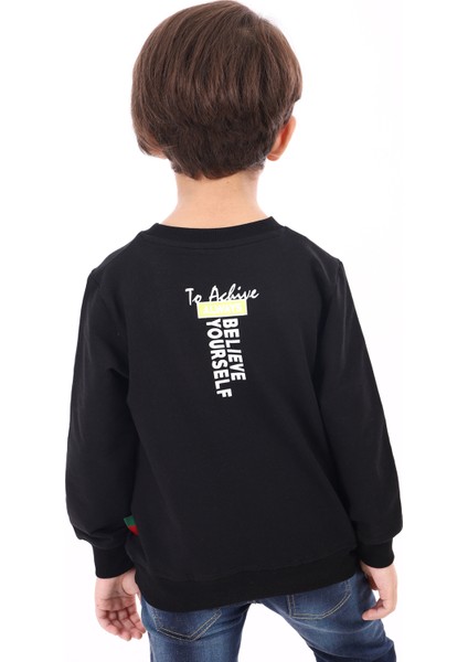 Erkek Çocuk Baskılı Sweatshirt