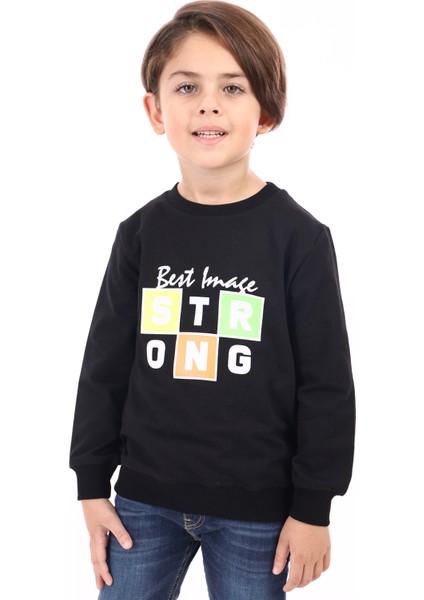 Erkek Çocuk Baskılı Sweatshirt modelleri