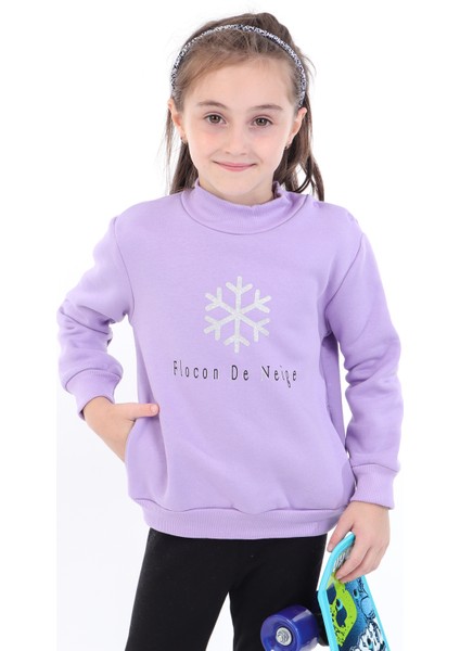 Kız Bebek Baskılı Sweatshirt