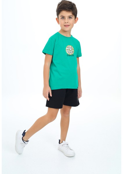 Erkek Çocuk Baskılı Şortlu Takım modelleri