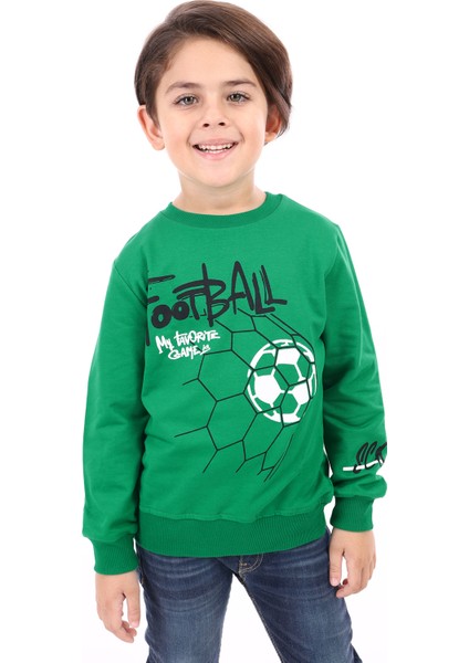 Erkek Çocuk Baskılı Sweatshirt