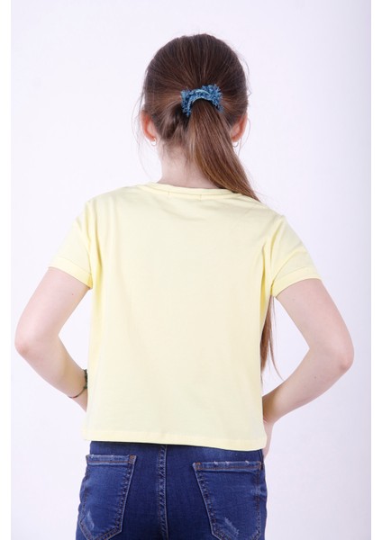 Kız Çocuk Instagram Baskılı Tişört