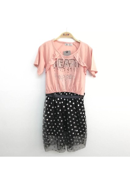 Kız Çocuk Heart Happen Taşlı Kız Elbise