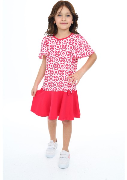 Kız Çocuk Baskılı Elbise