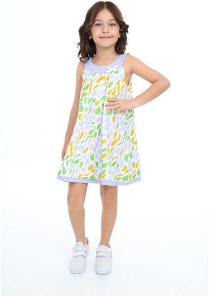 Kız Çocuk Baskılı Elbise