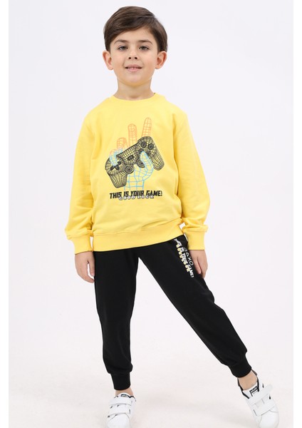 Erkek Çocuk Baskılı Eşofman Takım