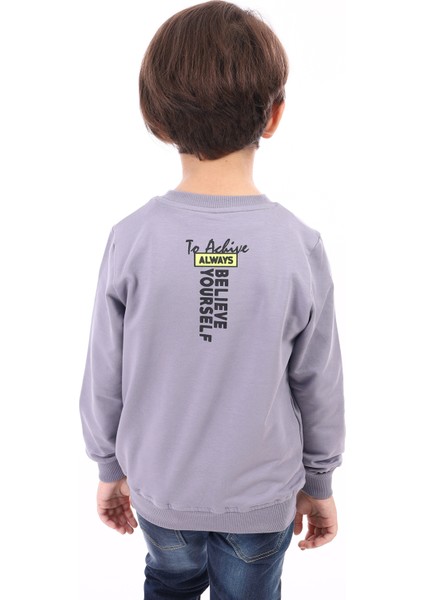 Erkek Çocuk Baskılı Sweatshirt