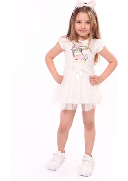 Kız Çocuk Baskılı Elbise