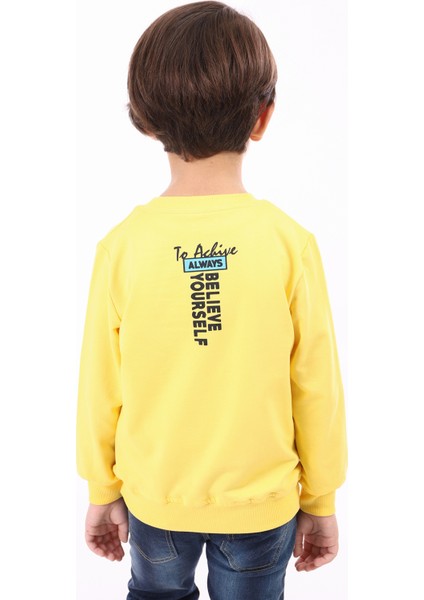 Erkek Çocuk Baskılı Sweatshirt