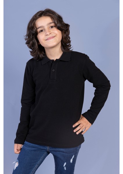 Unisex Çocuk Polo Yaka Tişört