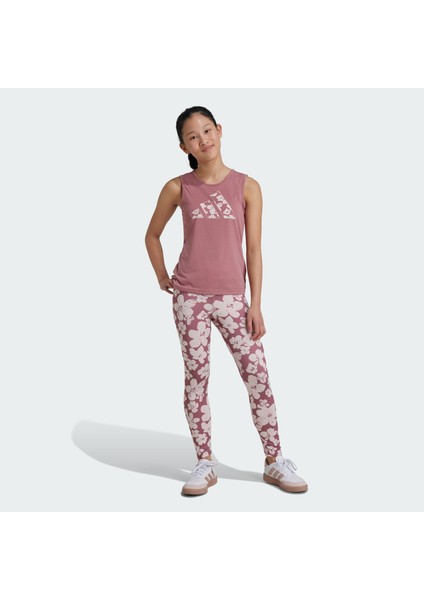 Performance IW3291 Train Essentials Seasonal Printed High Waisted 7/8 Training Leggings Kids