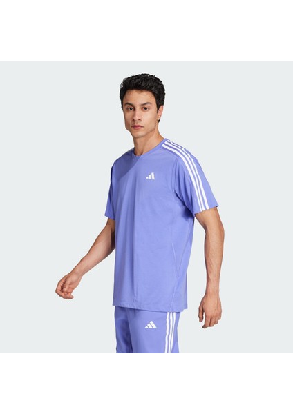 Performance IV9957 Own The Run 3-Stripes Tee