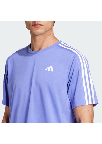 Performance IV9957 Own The Run 3-Stripes Tee