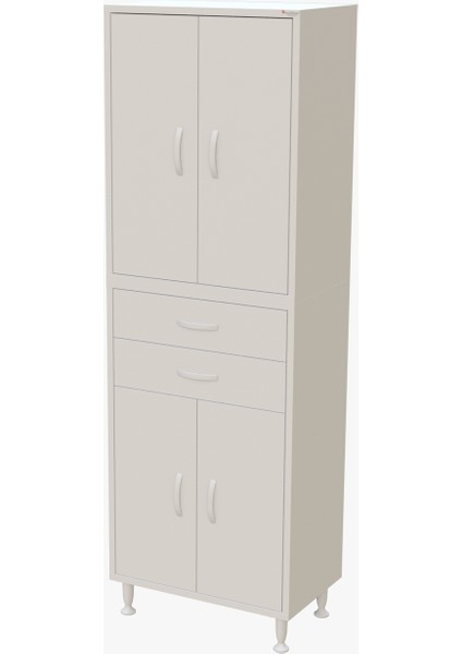 TRENDLİNE NEWYORK 54 x 183,5 x 32,5 cm 4 Kapaklı İki Çekmeceli 5 Bölmeli Çok Amaçlı Dolap indirimleri