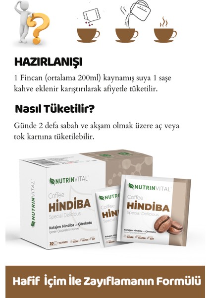 Ikili Paket Hindiba Detox Kahvesi (Detox Çayı Hediyeli) modelleri