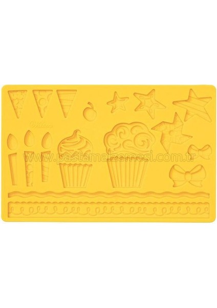 Doğum Günü Silikon Kalıp Çikolata Sabun Kokulu Taş Mum Epoksi Kenar Kalıbı