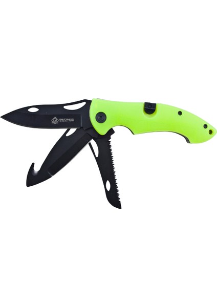 Trifecta 3-Blade Folding Çakı, Yeşil