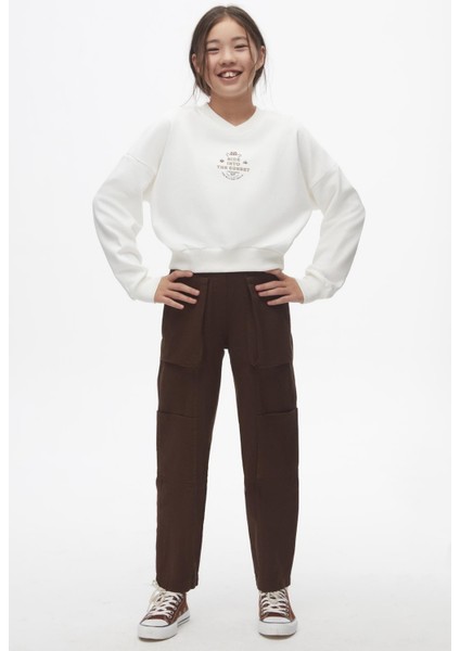 Kız Sweatshirt 24KNK37807 modelleri