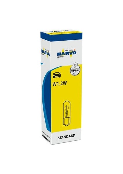Narva Ampul 12V 1.2W Küçük Dipsiz W1,2W