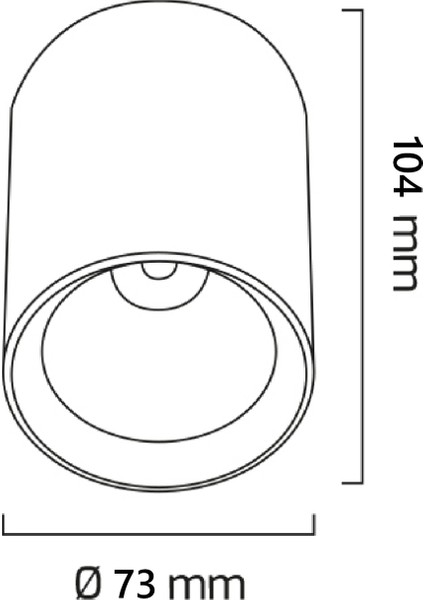 Dekoratif Silindir Siyah Rose LED Spot Aydınlatma
