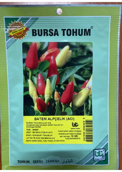 Batem Alpçelik Acı Biber Tohumu 10 Gr
