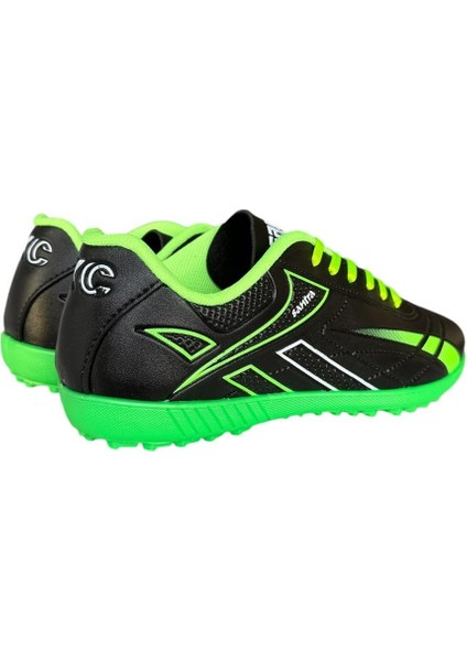 Erkek Halı Saha Futbol Ayakkabısı SİYAH - YEŞİL