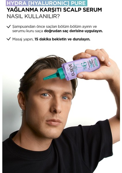 Hydra[hyaluronic] Pure Salisilik Asit Içeren Yağlanma Karşıtı Peeling Etkili Saç Derisi Serumu 102ml