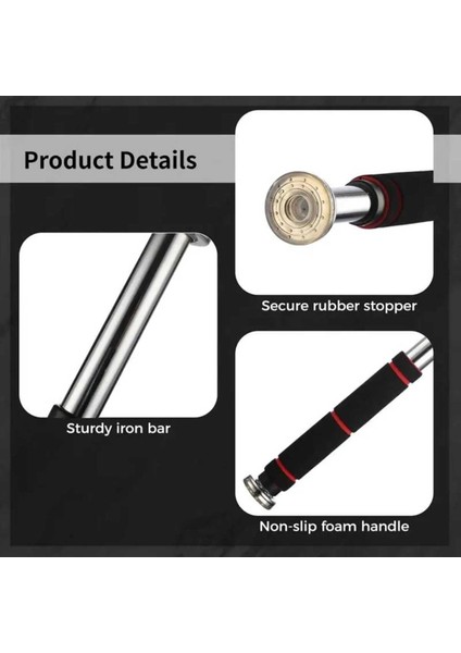 Tekno Trust Çok Renkli Barfiks Çubuğu 60-100 cm 80 - 100 cm