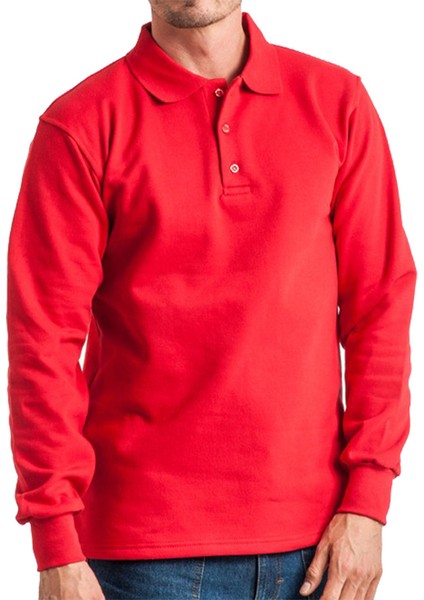 Relaxia Polo Yaka Gri Sweatshirt