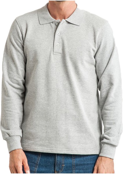 Relaxia Polo Yaka Gri Sweatshirt fiyatları