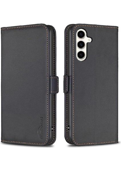 Samsung Galaxy S24 Artı Manyetik Kart Yuvaları Tutucu Pu Cüzdan Için Flip Case (Yurt Dışından)