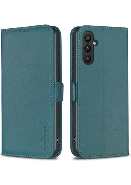 Samsung Galaxy A24 4g Manyetik Darbeye Tpu Iç Kabuk Pu Için Flip Case (Yurt Dışından)