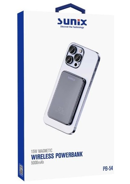 5000 Mah 15W Manyetik Wireless Powerbank Natural  Pb-54