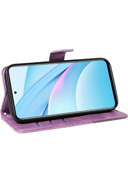 Elmas Dikiş Deri Telefon Kılıfı ile Xiaomi 10T Lite 5g Için Flip Case (Yurt Dışından)