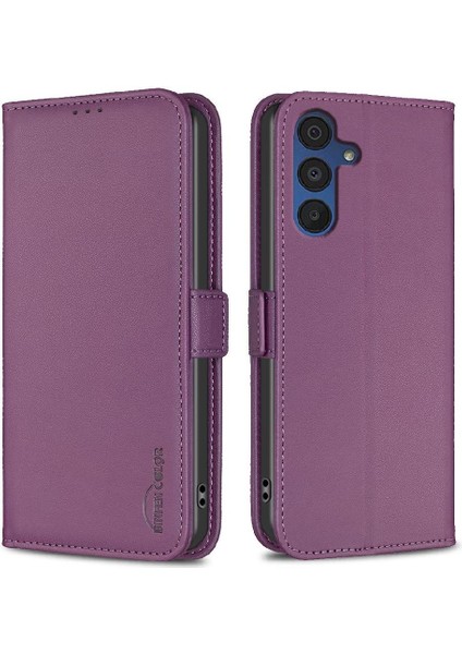 Samsung Galaxy A35 5g Kickstand Manyetik Pu Deri Cüzdan Için Flip Case (Yurt Dışından)