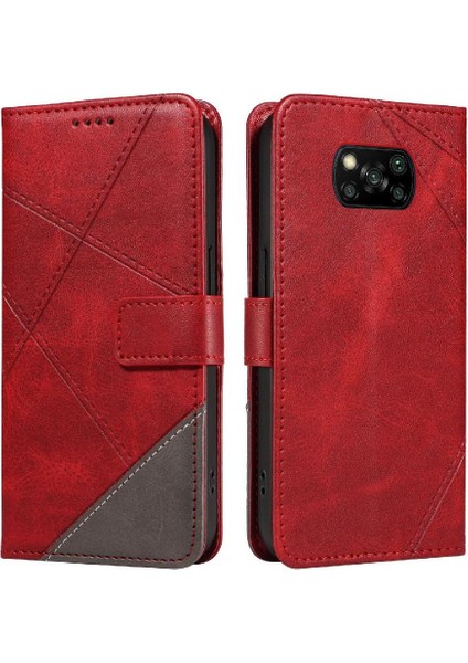 Elmas Dikiş Yüksek Kaliteli Telefon ile Xiaomi Poco X3 Nfc Için Flip Case (Yurt Dışından)