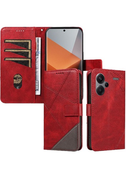 Xiaomi Redmi Not 13 Pro Artı 5g Için Flip Case ve Kart Yuvası Deri Telefon (Yurt Dışından)