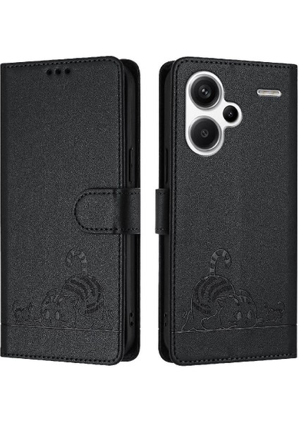 Xiaomi Redmi Için Not 13 Pro Artı 5g Kedi Rfıd Cüzdan Kapak Çevirin Kart (Yurt Dışından)
