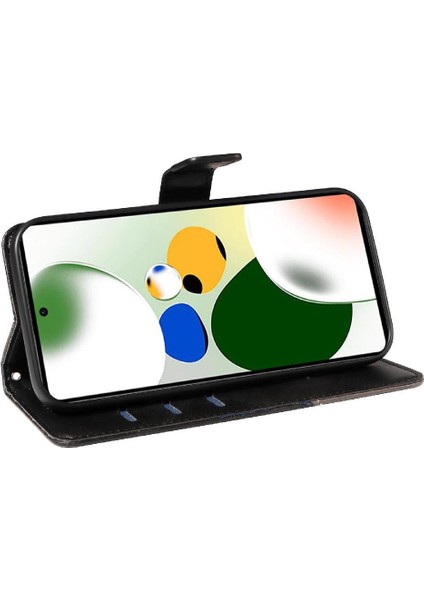 Xiaomi Poco X5 Pro 5g Için Flip Case ve Kart Yuvası Deri Telefon Koruma (Yurt Dışından)