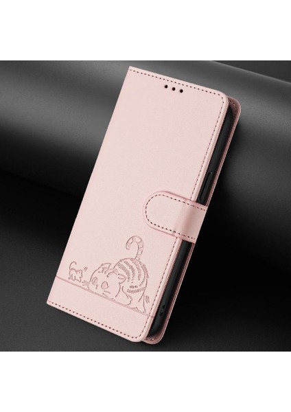 Xiaomi Mi A2 Kedi Rfıd Cüzdan Kapak Çevirin Kart Yuvası Tutucu Kickstand (Yurt Dışından)