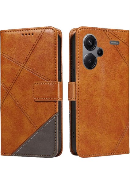 Xiaomi Redmi Not 13 Pro Artı 5g Için Flip Case ve Kart Yuvası Deri Telefon (Yurt Dışından)