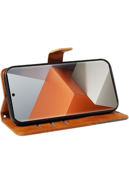Xiaomi Redmi Not 13 Pro Artı 5g Için Flip Case ve Kart Yuvası Deri Telefon (Yurt Dışından)