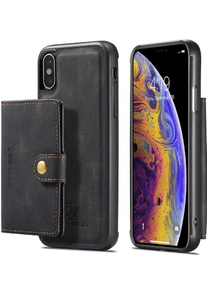 IPhone Xs Max Ayrılabilir Manyetik Tasarım Cardholder Magsafe Standı (Yurt Dışından)