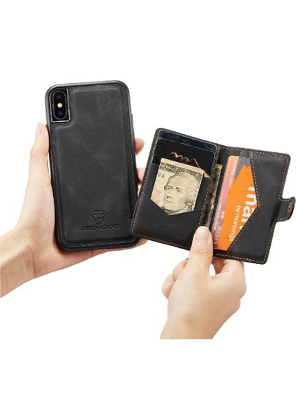IPhone Xs Max Ayrılabilir Manyetik Tasarım Cardholder Magsafe Standı (Yurt Dışından) indirimleri