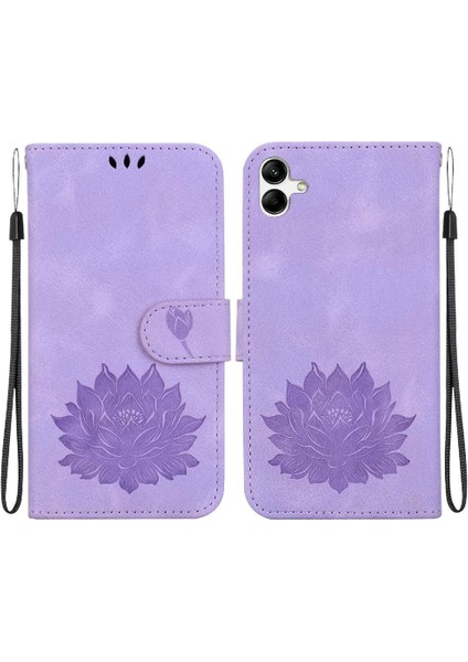 Samsung Galaxy A04E 4g Kickstand Cüzdan Kickstand Kabartma Için Flip Case (Yurt Dışından)