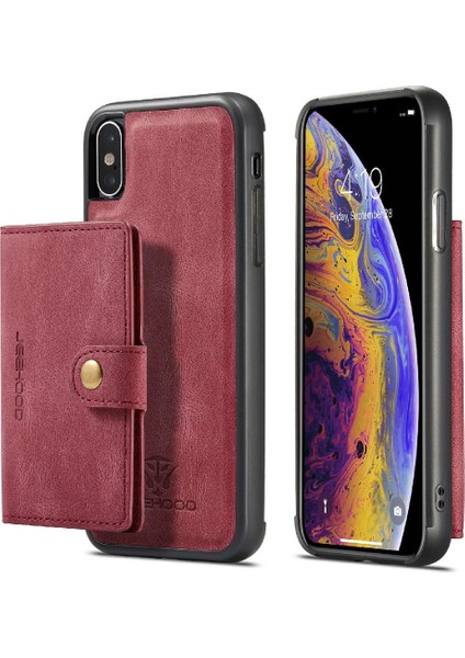 IPhone Xs Max Ayrılabilir Manyetik Tasarım Cardholder Magsafe Standı (Yurt Dışından)