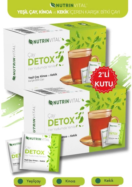 Ikili Kutu Detox ve Kinoa Çayı - Bitkisel Detox Çayı